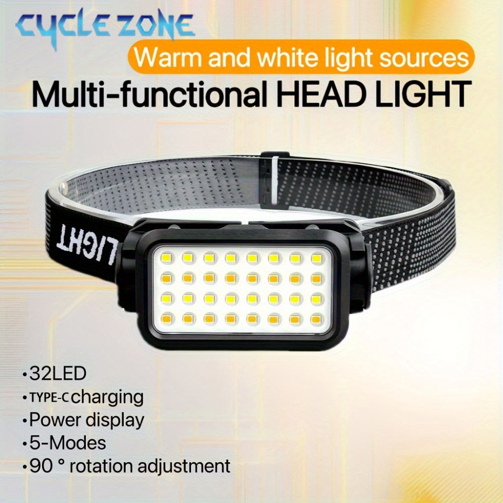 Outdoor Lighting At Lowe'S - Wiederaufladbare Stirnlampe mit 32 LEDs, 5