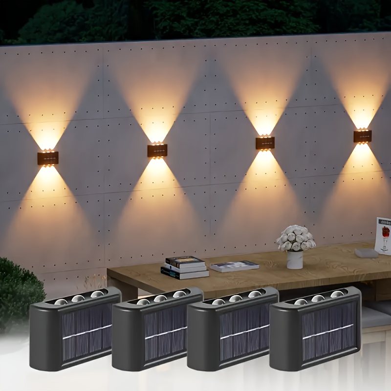 Outdoor Lighting Wire - LED Solarleuchte für Außen, Wasserdichte Solar-Wandlampe
