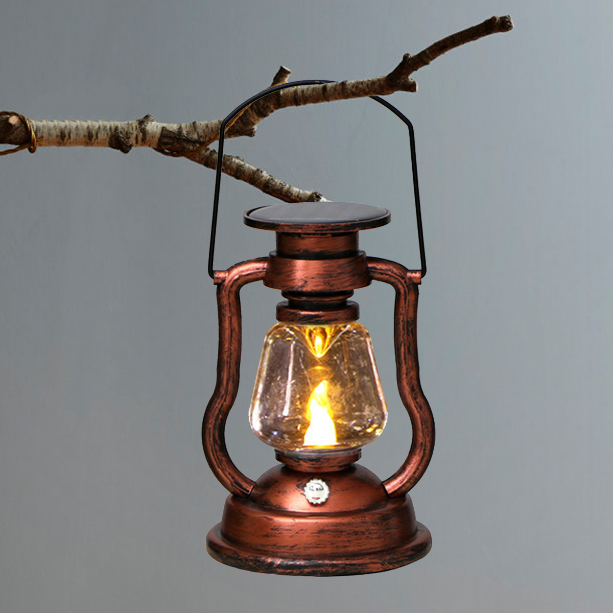Outdoor Lighting Wire - Atmosphärisches Licht Retro LED Solarlampe Öllampe