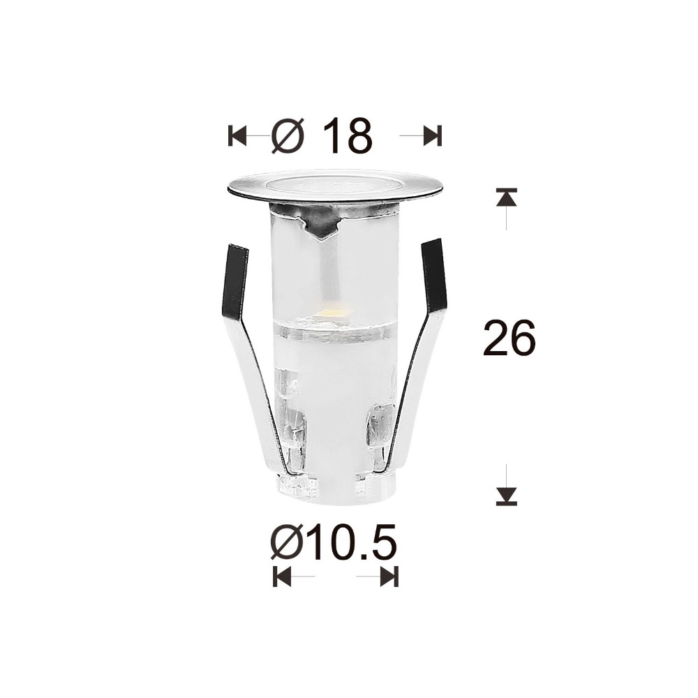 Outdoor Lighting Under Deck - 10PCS LED Mini Deck Licht IP67
