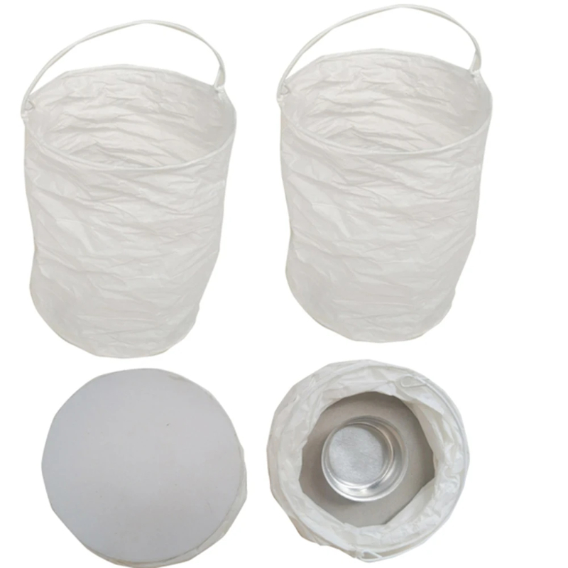 Lighting Wedding Outdoor - 4 Stück DIY weiße gerade Papierlaternenlichter