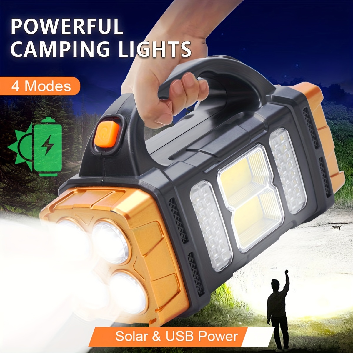 Outdoor Lighting Transformer - Neue verbesserte wiederaufladbare Hochleistungs-Solar-LED-Taschenlampe mit Powerbank,