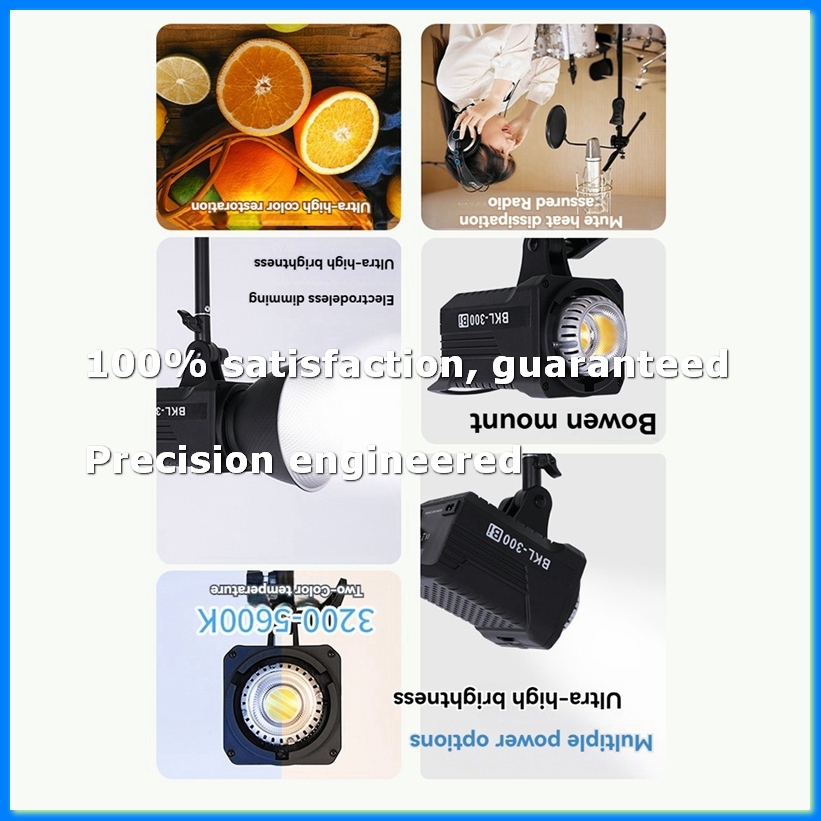 Outdoor Lighting Video - 300W Bi-LED-Videoleuchte, kontinuierliche LED-Beleuchtung mit 2,4G