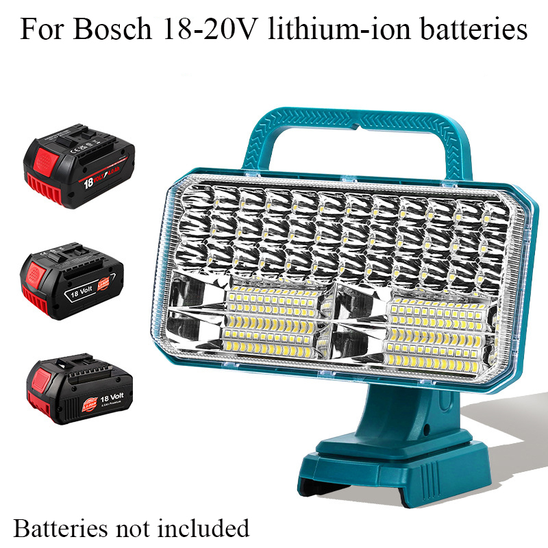 Outdoor Lighting Milwaukee - 4200-Lumen-LED-Arbeitsleuchte für Makita/DeWalt/Milwaukee/Bosch/Black&Decker/Craftsman 18–20 V Lithium-Batterien,