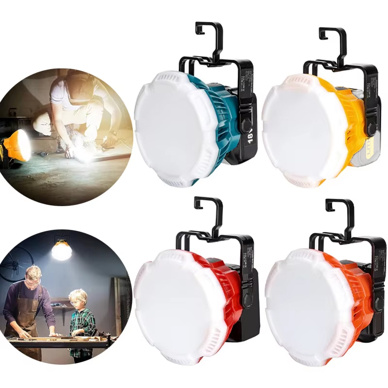 Outdoor Lighting Milwaukee - 24 W LED-Arbeitsleuchte für Makita/Dewalt/Milwaukee/Bosch/Black Decker/Craftsman