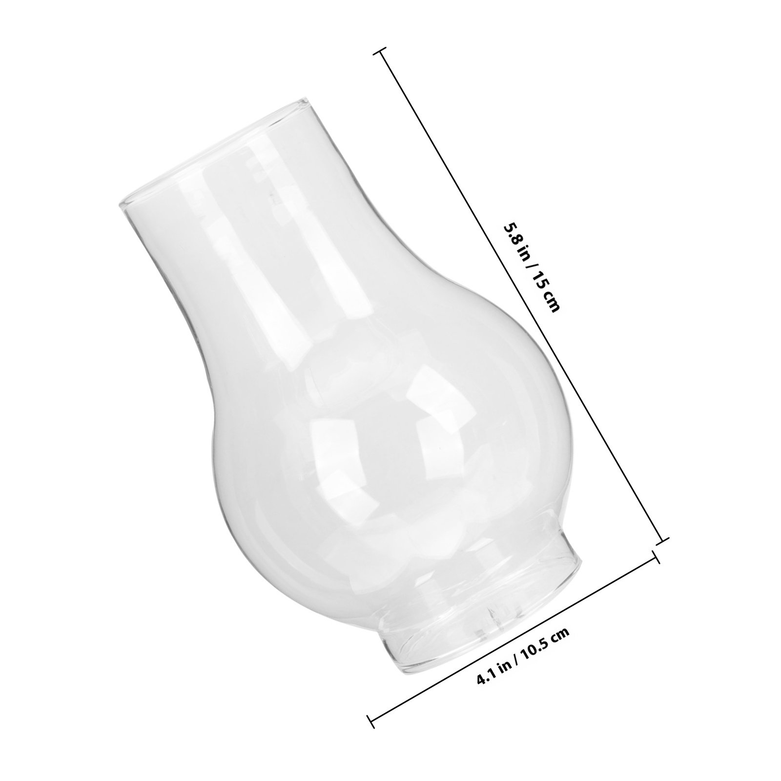 Glas-Öllampenschirm Transparen – Outdoor Lighting Glass Replacement Bewertung und Preis