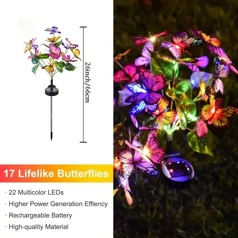 Solar-LED-Schmetterlings-Garte – Outdoor Lighting Wire Bewertung und Preis