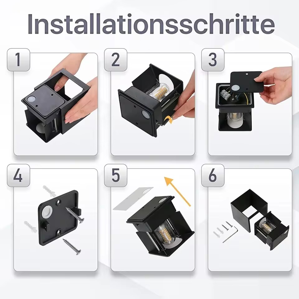Moderne LED-Wandleuchte, wasse – Outdoor Lighting Glass Replacement Bewertung und Preis