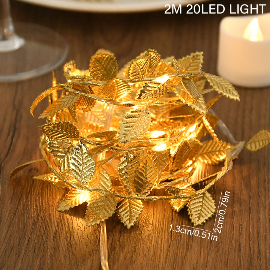 Goldene Blatt-Rattan-Kupferdra – Lighting Wedding Outdoor Bewertung und Preis