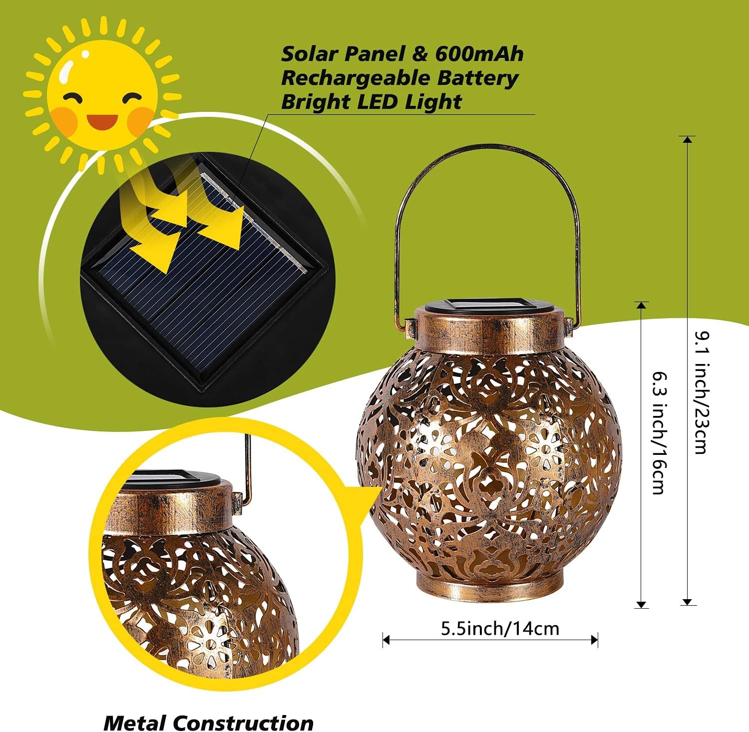 1–6 Stück marokkanische Solarl – Outdoor Lighting Wire Bewertung und Preis