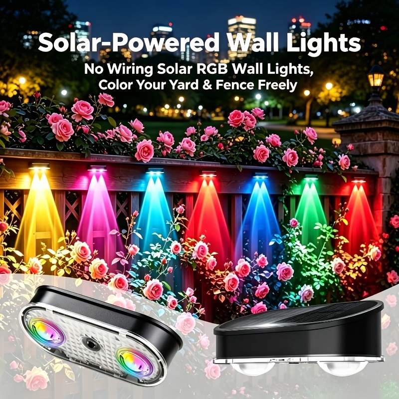 RGB Solar-Zaunleuchte IP44, 8  – Dusk To Dawn Bulb Bewertung und Preis