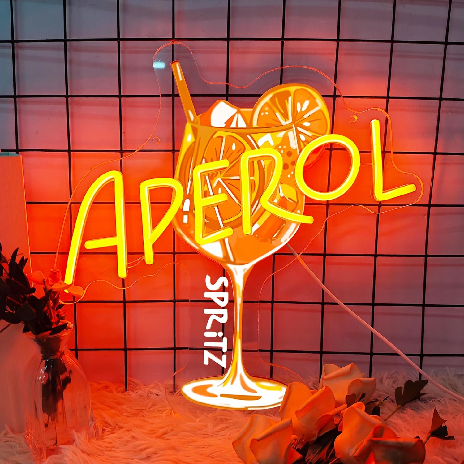 Orange/Aperol Spritz Neon-Schi – Outdoor Lighting Restaurant Bewertung und Preis