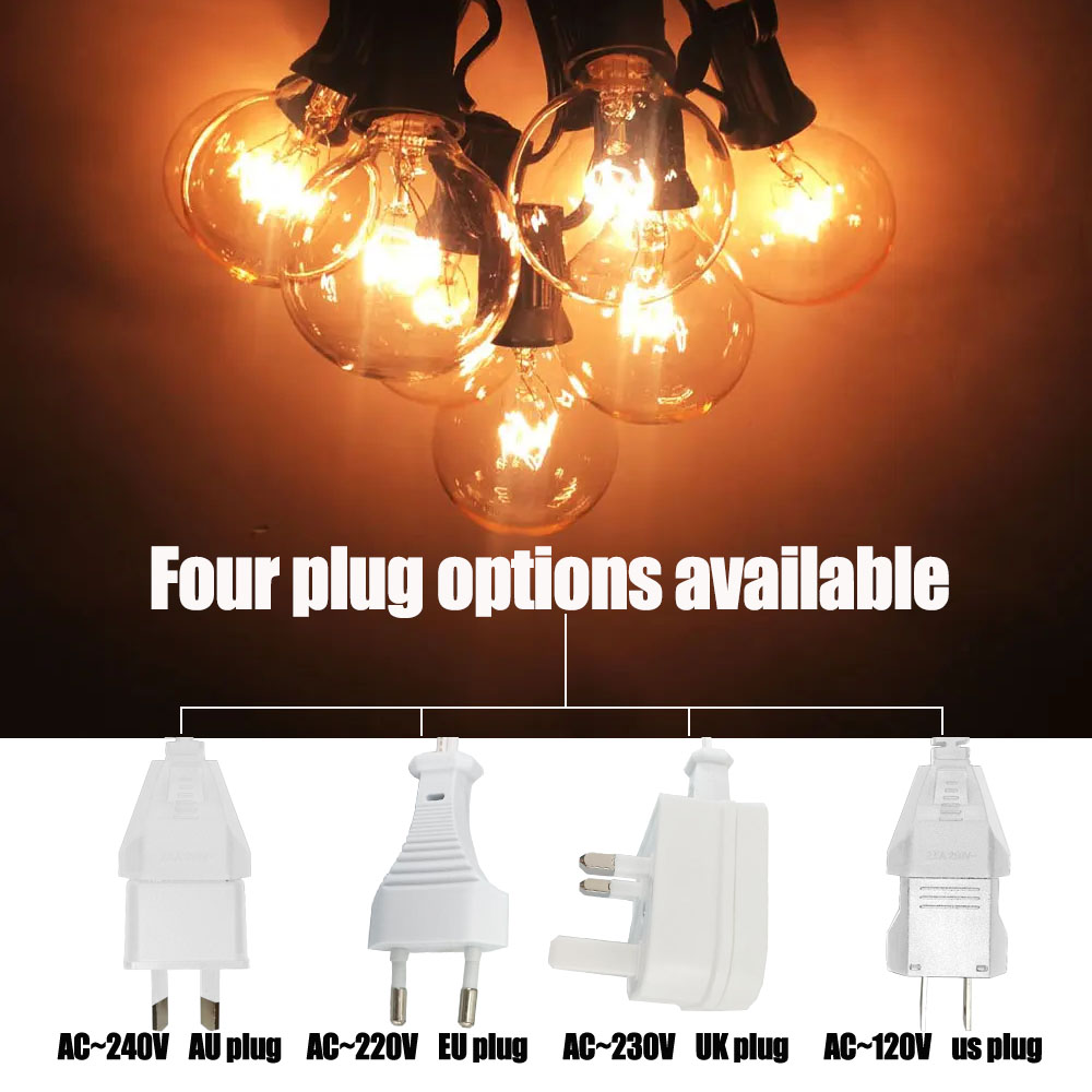 Vintage G40 Klarglas-Glühbirne – Lighting Wedding Outdoor Bewertung und Preis