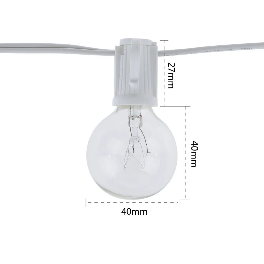 Vintage G40 Klarglas-Glühbirne – Lighting Wedding Outdoor Bewertung und Preis