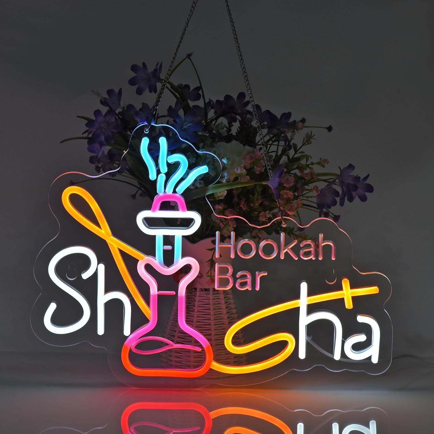Shisha Neon-Schild, dimmbare U – Outdoor Lighting Restaurant Bewertung und Preis