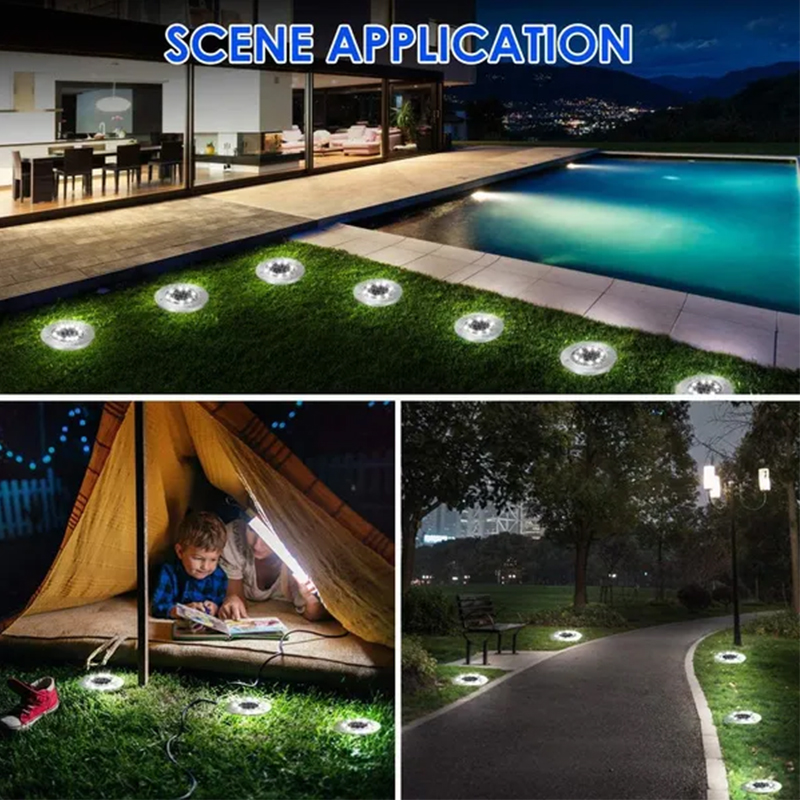 8/20 LED Solar-Bodenleuchten W – Outdoor Lighting Under Deck Bewertung und Preis